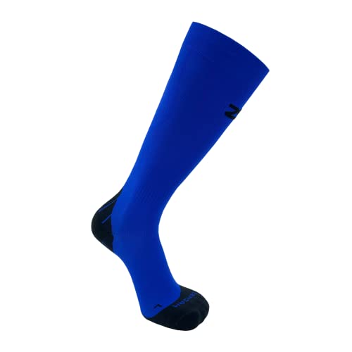 Zensah Tech+ Compression Socks, Electric Blue, Medium (Men's 7-9.5, Women's 8.5-11) #TOP2