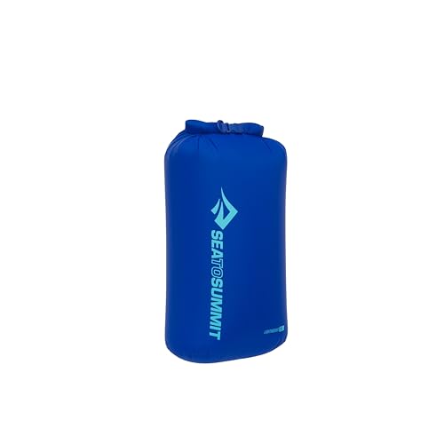 Sea to Summit - Lightweight Dry Bag XL 20L- wasserdichte Aufbewahrung - Rollverschluss - Recycling-Gewebe - Befestigung & D-Ring - Wandern & Paddelsport - 27.1 x 23.4 x 47.8cm - Surf Blue- 91g