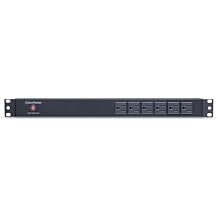 CyberPower PDU15B6F12R Basic PDU, 100-125V, 15A Derated to 12A, 18 Outlets, 1U Rackmount