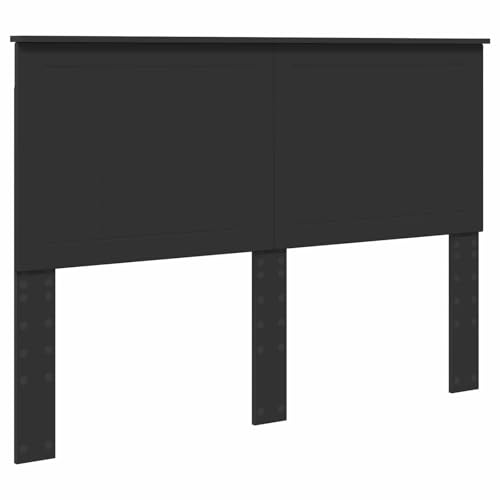 vidaXL Tête de lit Chêne Noir 140 cm Bois d'ingénierie, Accents élégants pour Chambre, Accessoire déco Moderne, Coin Sommeil stylé, Design Contemporain