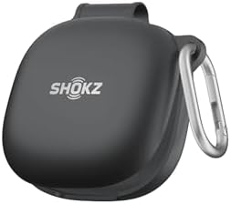 Protective Cover for Shokz OpenFit 2 Headphones Charging Case (Black) - Water Resistant Case, Durable, Scratch Resistant, Lightweight Plastic Cover-(Headphones or Charging case not Included