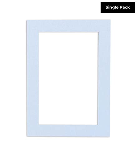 20x28 Mat Bevel Cut for 16x24 Photos - Acid Free Brittany Blue Precut Matboard - For Pictures, Photos, Framing - 4-ply Thickness