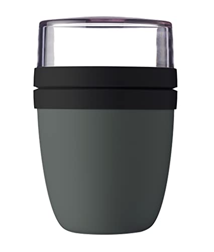 Mepal Lunch Box Müslibecher lunchpot Essen Behälter (Grau Olive)