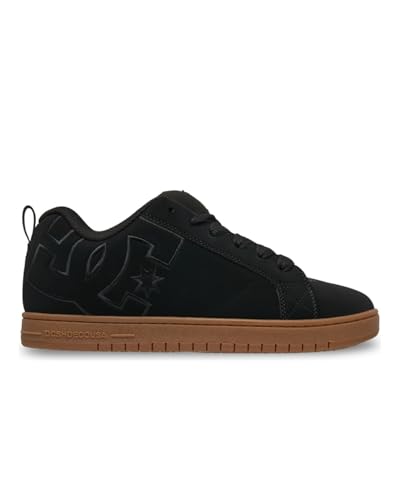 DC Shoes DC Shoes Court Graffik Mens Skate Trainers in Black Gum - 8 US