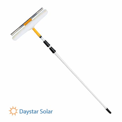 Image of 6-Meter Solar Panel Cleaning Mop with Washable Microfiber & Wiper - Telescopic Solar Wiper 6 Meter - Solar Panel Cleaner, Washer & Long-Handle Solar Cleaning Brush