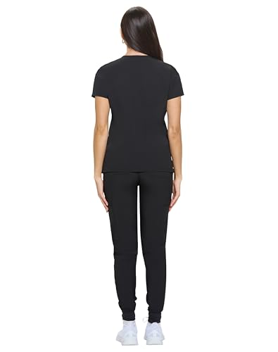 Natural Uniforms Womens Essential Cool Stretch Jogger Scrub Set with Regular and Petite Sizes