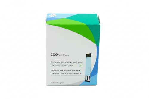 RIANZ Ultra Test Strips for Diabetes - 100 Count | Diabetic Test Strips for Blood Sugar Monitor | Glucose Test Strips for Blood Glucose Meter