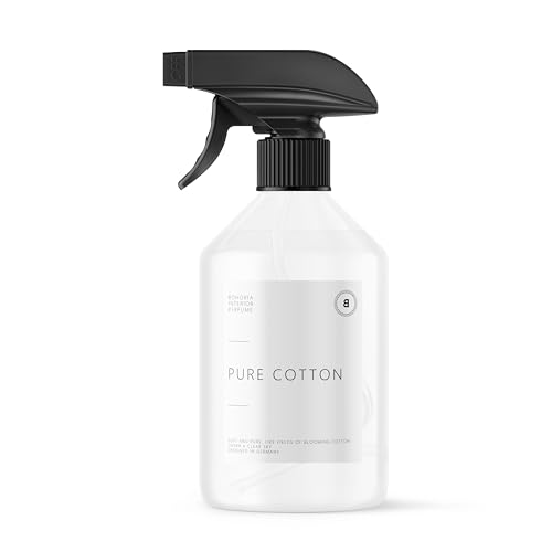 BOHORIA® Ambientador con aroma a lavandería, estimulante y fresco para una experiencia de fragancia única, 500 ml (500 ml, algodón puro)
