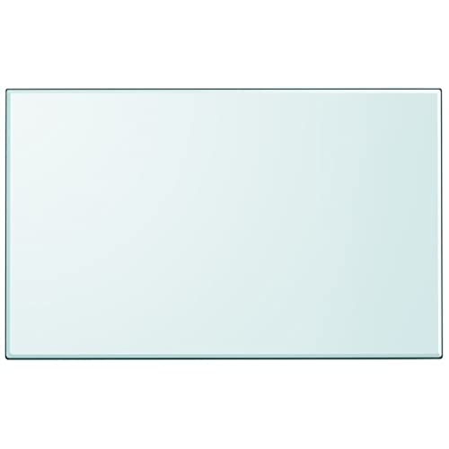 homiuse Tablero de Mesa de Cristal Templado Cuadrado 1000x620 mm Tablero para Escritorio Es Ideal para Mesas De Comedor Mesas De Centro Mesas De Jardín Alta Dureza Seguro Y Duradero
