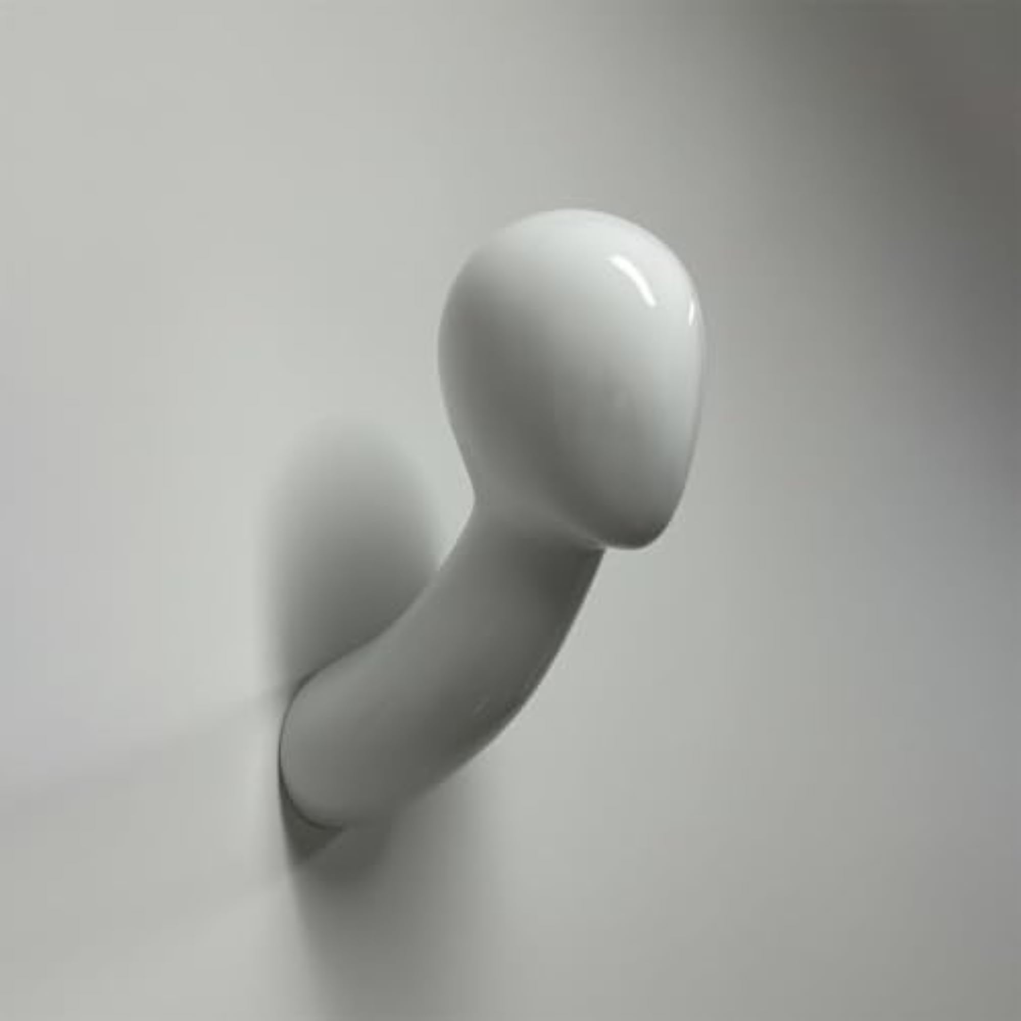 Glossy Finish Wall Mounted Mannequin Head, Modern Design