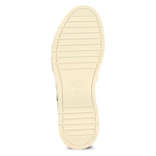 Image of Dansko Rissa Closed Toe Sandal for Women - Unique and Stylish Shoe with Recycled Textile Linings and Leather Uppers - All-Day Legendary Comfort