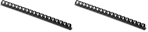 Image of Fellowes Plastic Binding Comb 3 /8 inch Black, 100 Count (Pack of 2)