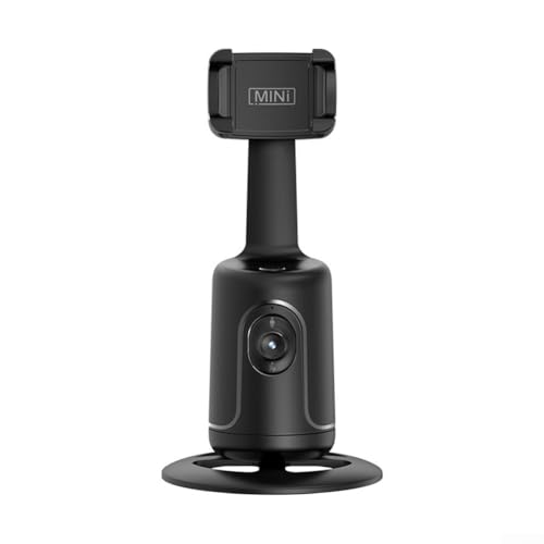 Phone Gimbal With AI Face Tracking, 360掳 Rotation Mini Selfie Tripods For Live Streaming, Automatic Follow Stabiliser(Black)