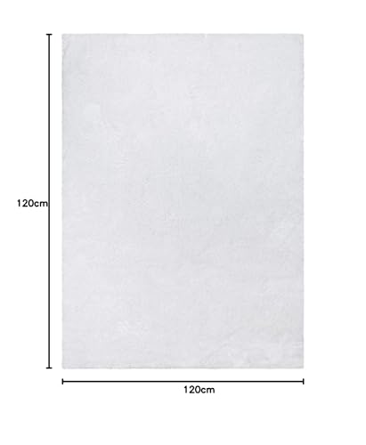 Image of Soft Fluffy Shag Area Rectangular Shape Rugs for Living Room, Shaggy Floor Carpet for Bedroom, Girls Carpets Kids Home Decor Rugs, Cute Luxury Non-Slip [Size 4X4 Square]