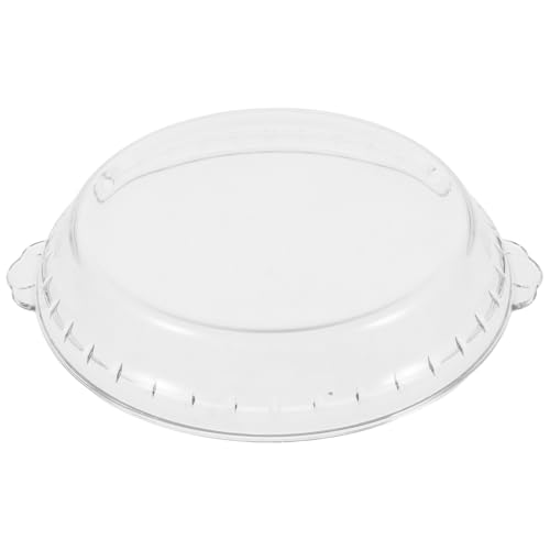 UKCOCO Couvercle Micro Ondes: 10 couvre plat micro ondes en verre Couvercle de Protection Anti-éclaboussures Transparent avec Double Poignée pour Réchauffer et Cuire à la Vapeur