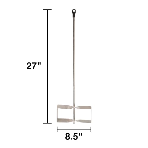 Edward Tools Paddle Mixer 27” for 3/8” Power Drill - Industrial Paddle Mixer for Paint, Concrete, Drywall Compound and mor...