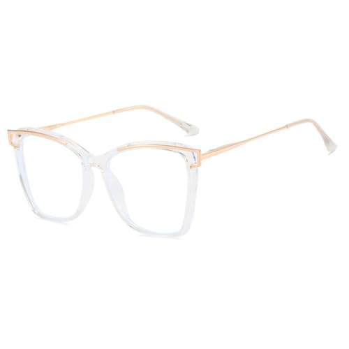 Lunettes œil de chat pour femmes à verres transparents pour le style au bureau
