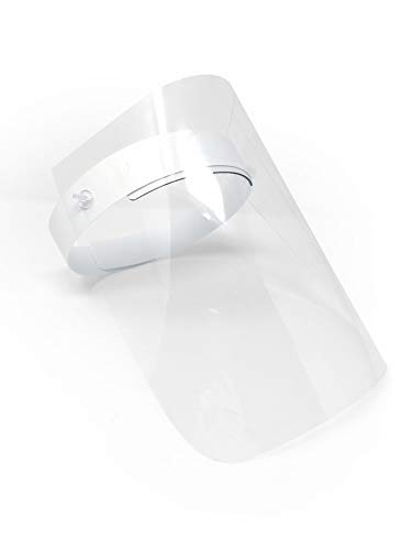 Pantalla Proteccin Facial Transparente Pack de 3 unidades - Pantalla Protectora Cara, Protector Facial, Visera Protectora - Visera Ajustable, Reutilizable, Ligera, Antivaho y Elevable