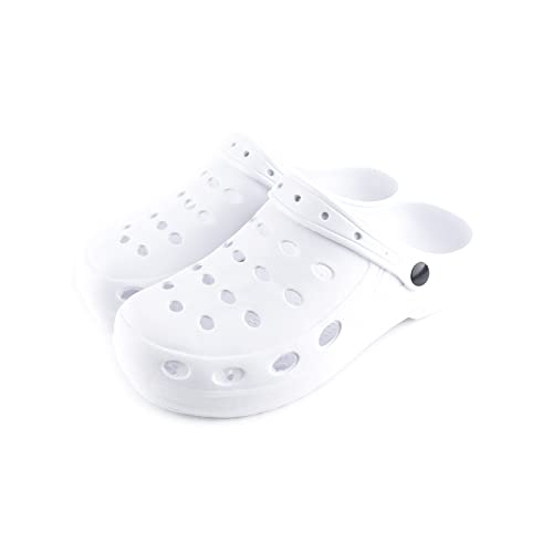 R-ISLAND Zuecos de Hombre,EVA,Impermeable, (Blanco, Numeric_44)