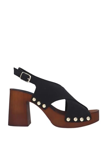Sandales à talons femme noir 2314004 contre la fatigue