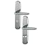 Produktbild HOPPE Türgriff (Langschild) duraplus Verona, Aluminium stahl für innen, Bad/WC-Garnitur, m.Olive