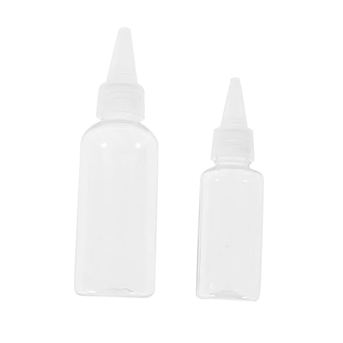 minkissy 20Piezas Squeeze de Plástico Transparente Punta y Tapa Superior para Cocina Manualidades y Restaurantes Aprobadas
