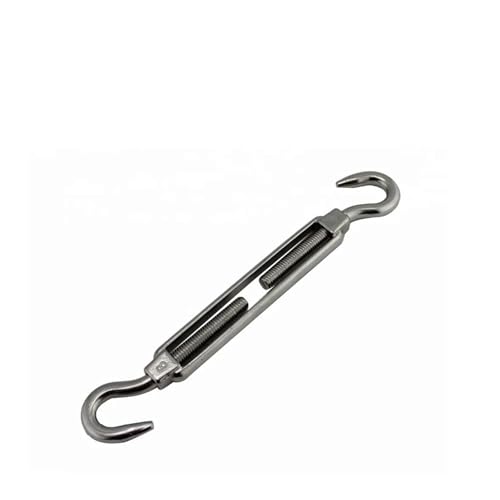 5PZ Tensores tipo gancho de acero inoxidable 304 para cable de alambre M5 para sombreado solar miniatura 4