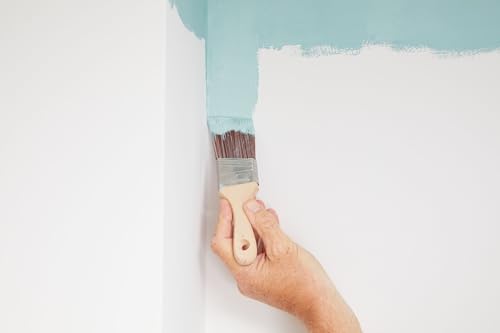 ProDec 2 inch Premier Trade Professional Synthetic Short Handle Cutting In Paint Brush for Sharp Edge Lines Painting with Emulsion, Gloss and Satin Paints on Walls, Ceilings, Wood and Metal, 2" 50mm