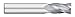 Titan TC10540 Solid Carbide End Mill, Regular Length, 4 Flute, Square End, 30 Degree Helix, Uncoated, 5/8" Size, 5/8" Shank Diameter, 3-1/2" Overall Length, 1-1/4" Cutting Length