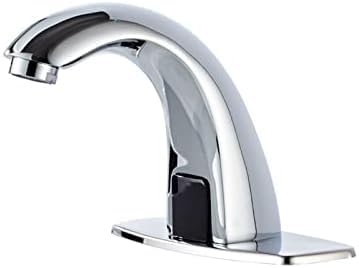 Capteur automatique de bain sans contact chrome pour économiser l'eau facilement