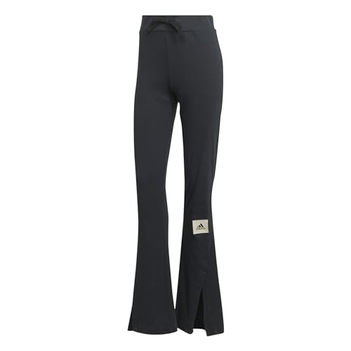 adidas Women's Lounge Ribbed Flared Leg Pants2