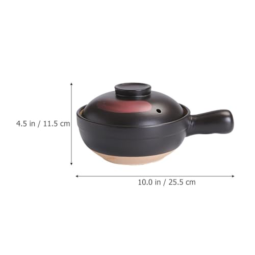Homoyoyo Terracotta Casserole Pot,Ceramic Casserole Clay Cooking Pots for Home Kitchen Restaurant with Braising,Roasting and Baking-Large - Image 2