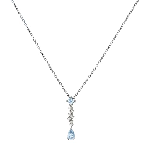 Buyongwant Y-Necklace for Women Pearl Star Long Chain Y2k Jewelry Irregular Blue Water Droplet