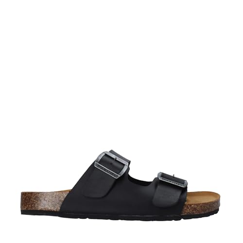 Docksteps Chaussons DSM228600 pantoufles homme confortables en tissu noir