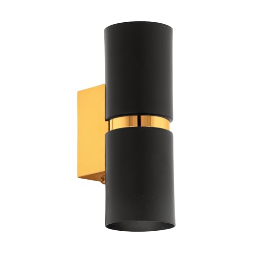 Lámpara salón y pasillo elegante con luz bidireccional dorada interior