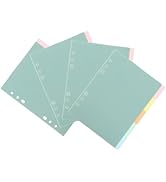 [専用出品]タク Amazon | Ciieeo 20枚入り チック製 A5 6穴 バインダーディバイダー