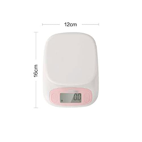 Balance de cuisine multifonction blanche en acier inoxydable, taille : 12 cm x 16 cm, 1 balance