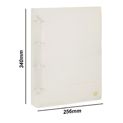 Fichário 4 Argolas 260x340mm Cristal Universitário R4S - YES