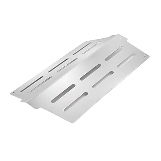 Yihaifu 2st Grillvärme Defledare Rostfritt stål Grilldelar Byte av deflektor Grillvärme för Weber Genesis 310 320 330