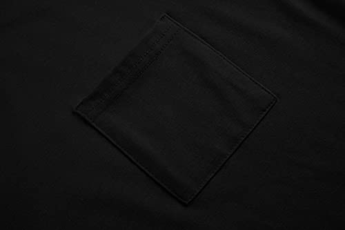 Image of Imily Bela Girls Cap Sleeve Summer Tops Casual Crewneck Loose Tshirts with Pocket