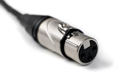 Cable para micrófono de 9 metros Cascha con cubierta negra flexible 5