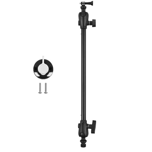 LIbgiubhy Soporte de cámara ajustable para kayak, cámara de seguridad con brazo de barcos marinos, accesorios de montaje para cámara