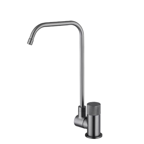 Robinet évier de cuisine pliant mitigeur rotatif 360 gris pistolet