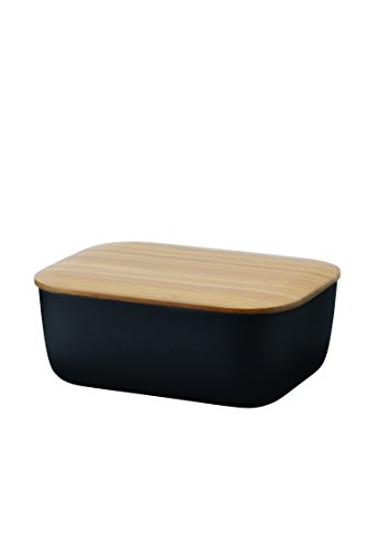 rig tig BOX-IT schwarz Butterdose, Melamin, 15 x 12 x 7 cm Cover