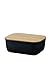 Produktbild rig tig BOX-IT schwarz Butterdose, Melamin, 15 x 12 x 7 cm