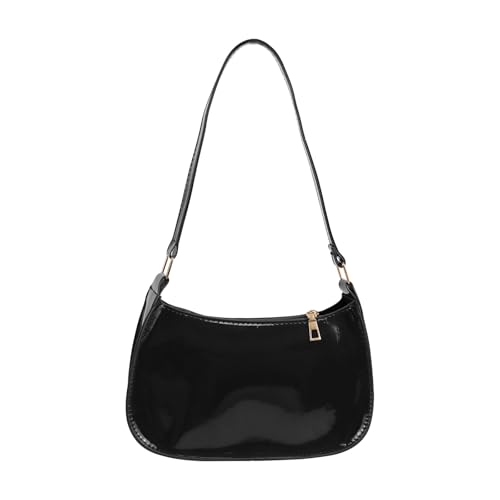 Small Shoulder Bag, PU Leather Crescent Bag for Women, Small Bag Women's Shoulder Handbags with Zipper