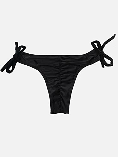 YELAIVP Women's Bikini Bottom Tie Side Swimsuit Bottom Cheeky Butt Ruched Bathing Suit Bottoms4