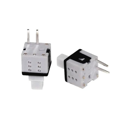 Interruptor de botón táctil 5.8x5.8mm con bloqueo estable de 3 pines planos para electrónica 5