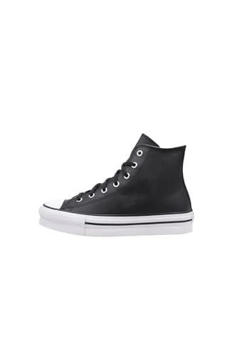 Converse A02485C Undefined's CTAS Eva Lift Hi Sneaker Trainers (Black White, US 4)