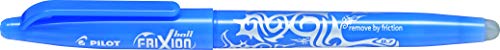 PILOT Frixion Erasable Rollerball Pen 0.7mm Tip- Sky Blue, Box of 12, Medium